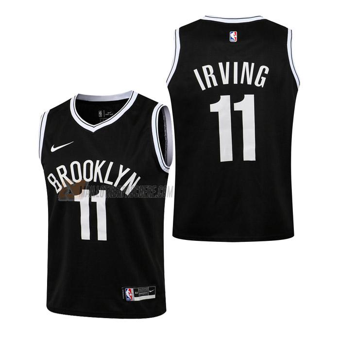 maillot kyrie irving brooklyn nets de 11 enfant noir icon edition 2023