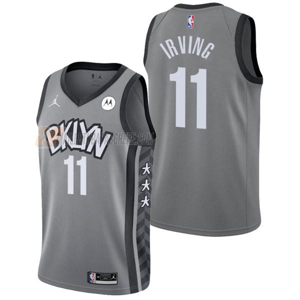 maillot kyrie irving brooklyn nets de 11 homme gris statement edition 2022