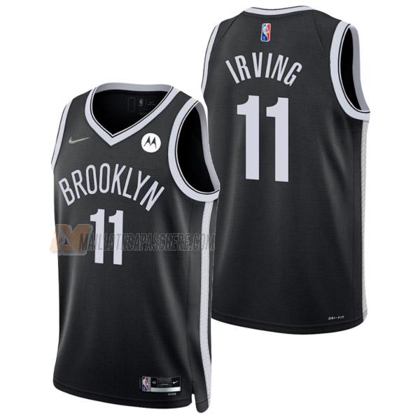 maillot kyrie irving brooklyn nets de 11 homme noir icon edition 2022