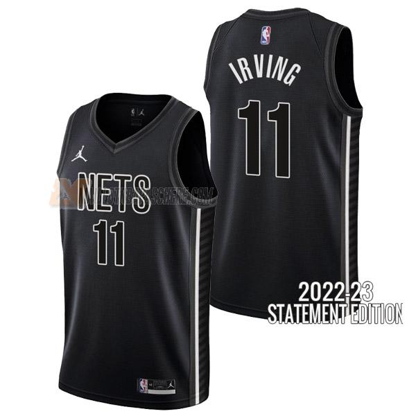 maillot kyrie irving brooklyn nets de 11 homme noir statement edition 2023