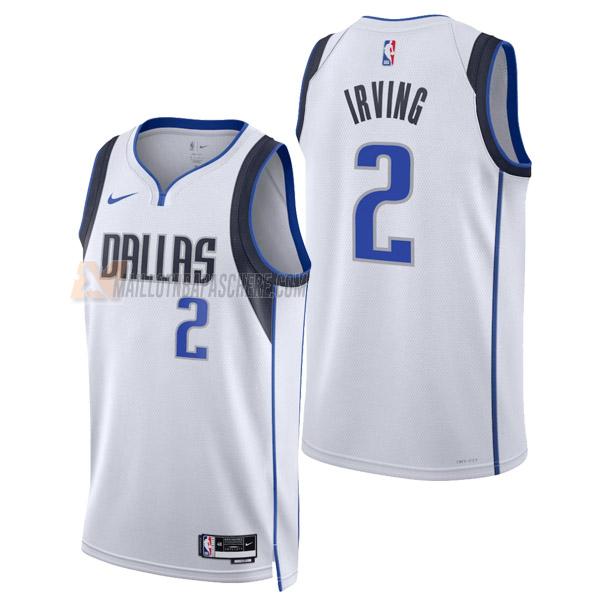 maillot kyrie irving dallas mavericks de 2 homme blanc association edition 2023