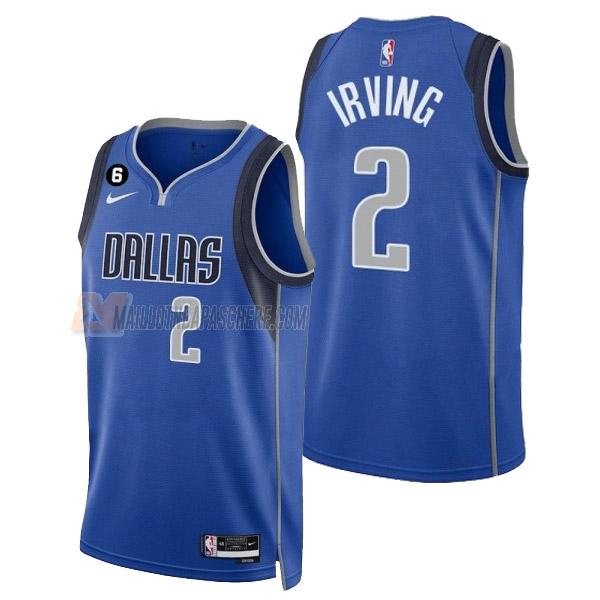 maillot kyrie irving dallas mavericks de 2 homme bleu icon edition 2023