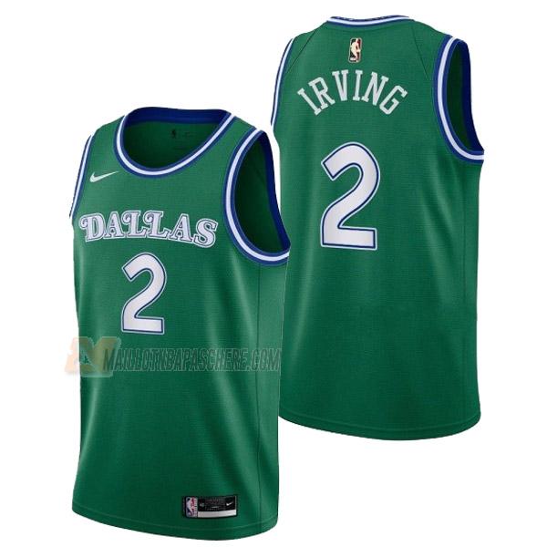 maillot kyrie irving dallas mavericks de 2 homme vert classic edition 2023