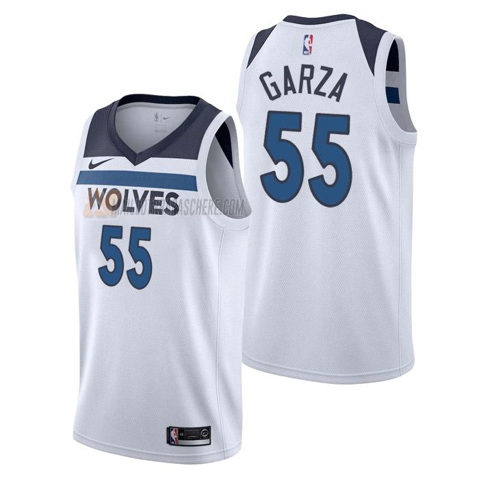 maillot luka garza minnesota timberwolves de 55 homme blanc association edition 2023