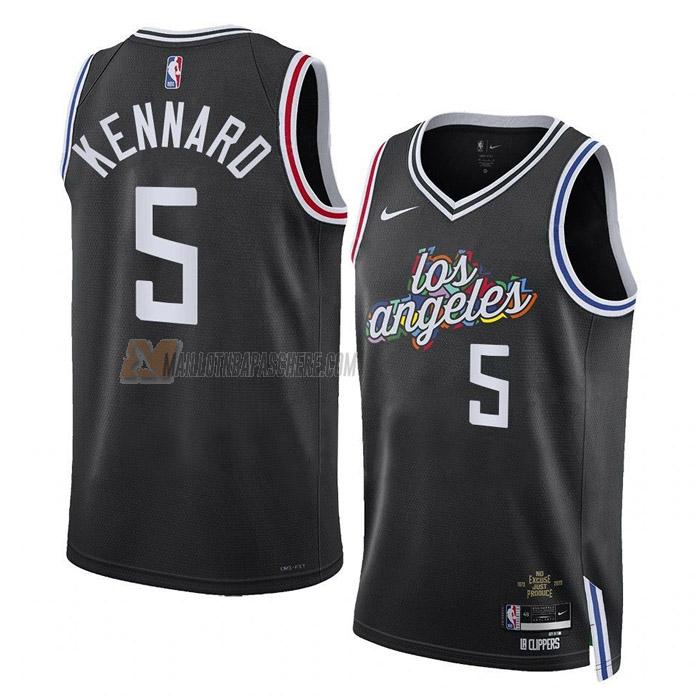 maillot luke kennard los angeles clippers de 5 homme noir city edition 2023