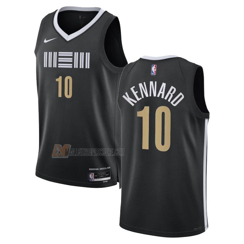 maillot luke kennard memphis grizzlies de 10 homme noir city edition 2023-24