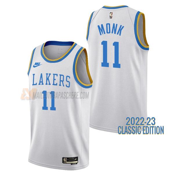 maillot malik monk los angeles lakers de 11 homme blanc classic edition 2023