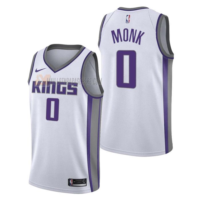 maillot malik monk sacramento kings de 0 homme blanc association edition 2023