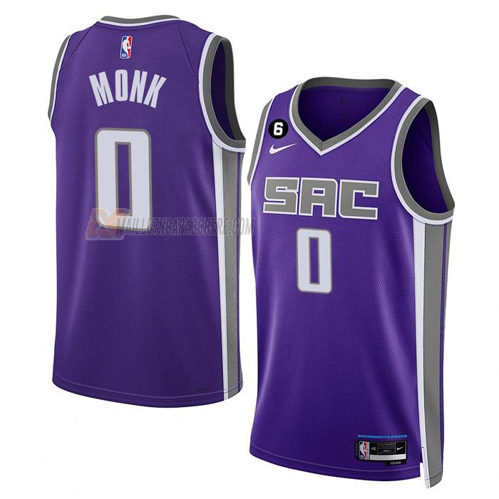 maillot malik monk sacramento kings de 0 homme mauve icon edition 2023