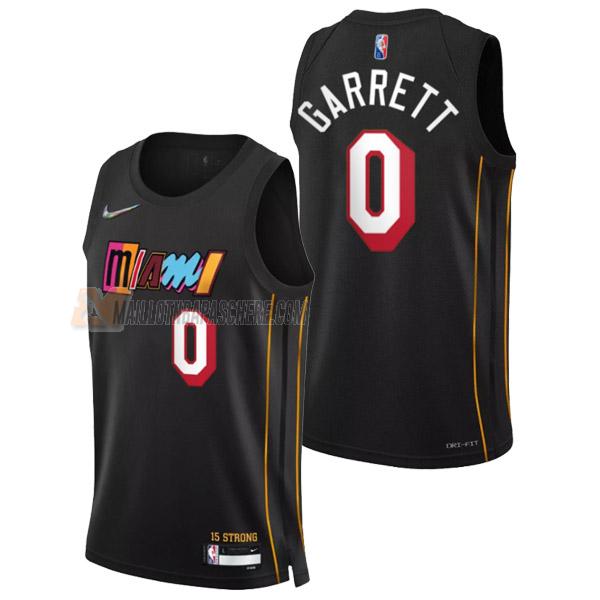 maillot marcus garrett miami heat de 0 homme noir city edition 2022