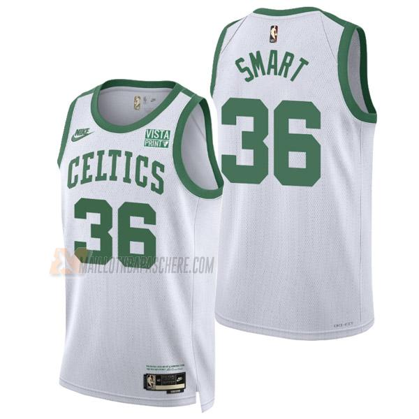 maillot marcus smart boston celtics de 36 homme blanc classic edition 2022