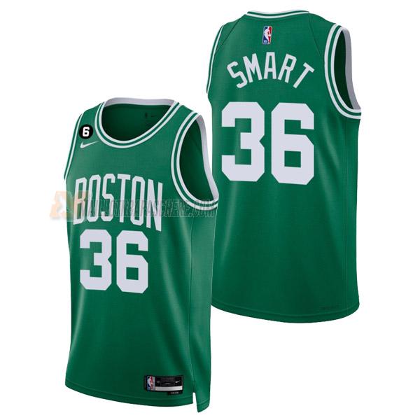 maillot marcus smart boston celtics de 36 homme vert icon edition 2023