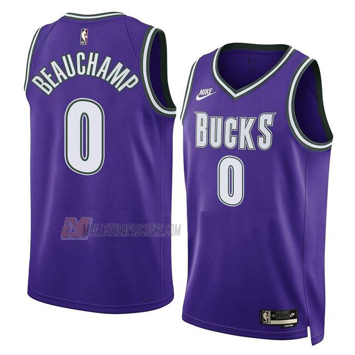 maillot marjon beauchamp milwaukee bucks de 0 homme mauve classic edition 2023