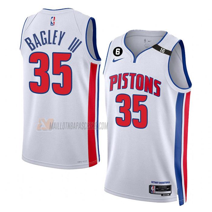 maillot marvin bagley iii detroit pistons de 35 homme blanc association edition 2023