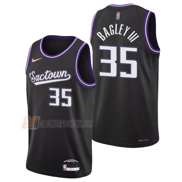 maillot marvin bagley iii sacramento kings de 35 homme noir city edition 2022