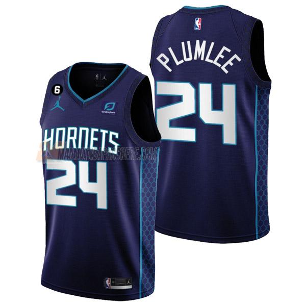 maillot mason plumlee charlotte hornets de 24 homme mauve statement edition 2023