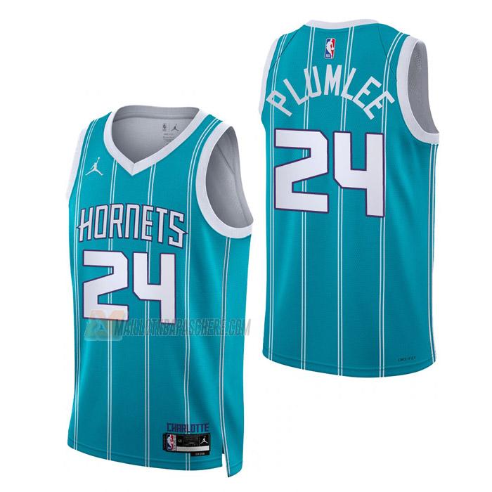 maillot mason plumlee charlotte hornets de 24 homme sarcelle icon edition 2023