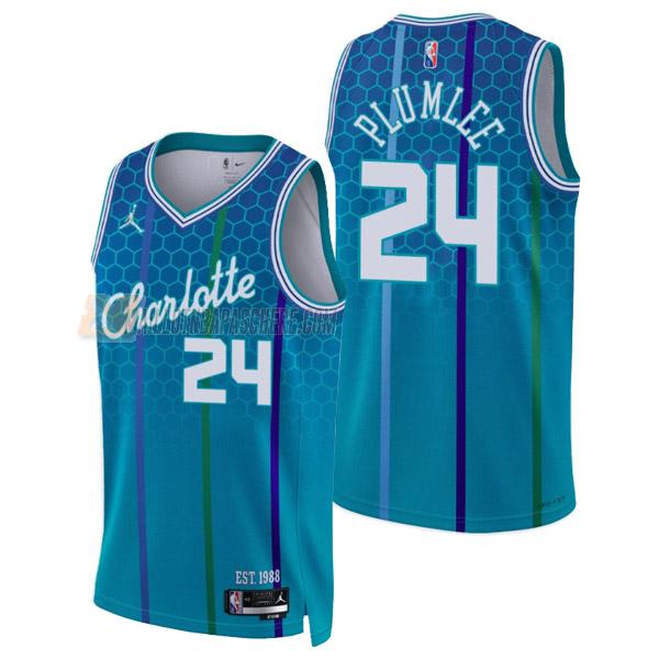 maillot mason plumlee charlotte hornets de 24 homme vert city edition 2022