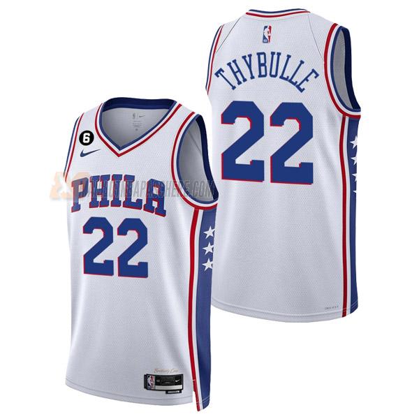 maillot matisse thybulle philadelphia 76ers de 22 homme blanc association edition 2023