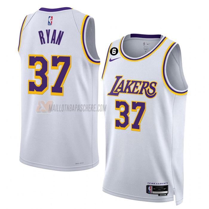 maillot matt ryan los angeles lakers de 37 homme blanc association edition 2023