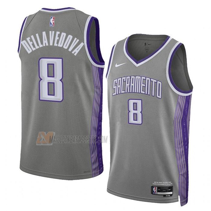 maillot matthew dellavedova sacramento kings de 8 homme gris city edition 2023