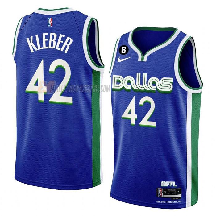 maillot maxi kleber dallas mavericks de 42 homme bleu city edition 2023