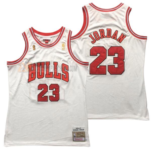 maillot michael jordan chicago bulls de 23 homme blanc 23210c34