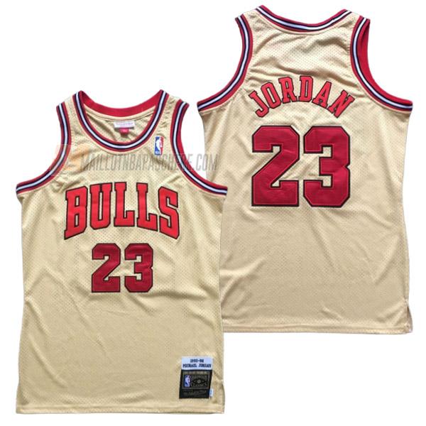 maillot michael jordan chicago bulls de 23 homme jaune 23210c32