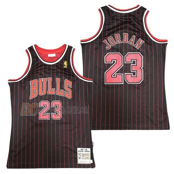 maillot michael jordan chicago bulls de 23 homme noir 23210c12