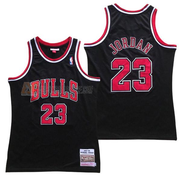 maillot michael jordan chicago bulls de 23 homme noir 23210c14