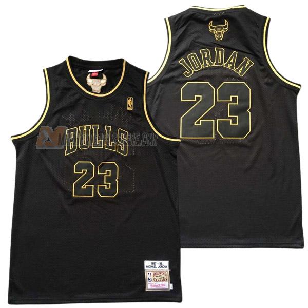 maillot michael jordan chicago bulls de 23 homme noir 23210c17