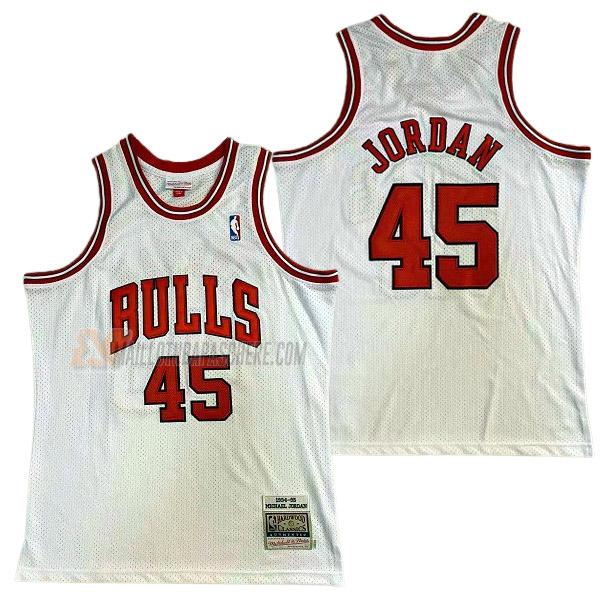 maillot michael jordan chicago bulls de 45 homme blanc 23210c33