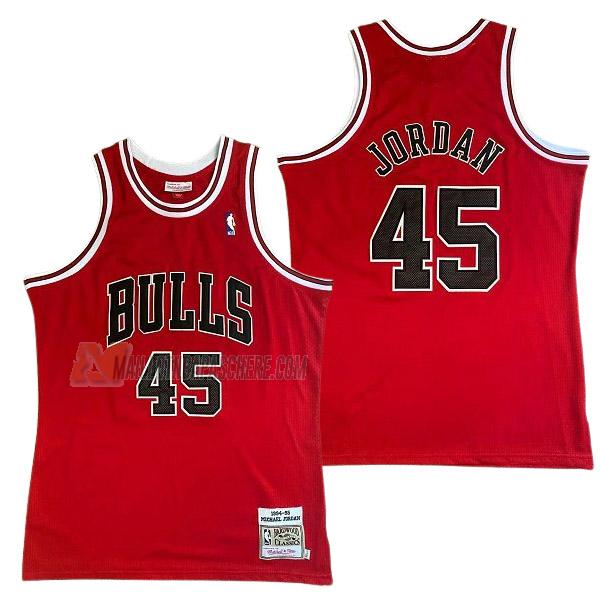 maillot michael jordan chicago bulls de 45 homme rouge 23210c24