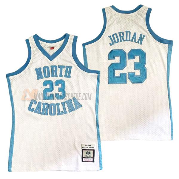 maillot michael jordan north carolina de 23 homme blanc 23210c18