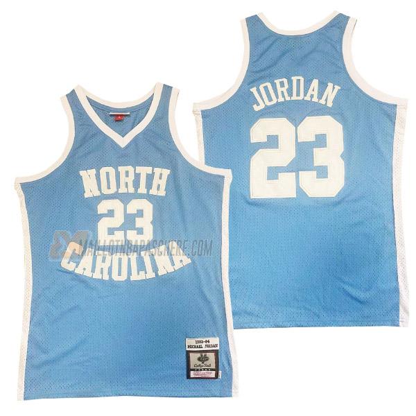 maillot michael jordan north carolina de 23 homme bleu 23210c8