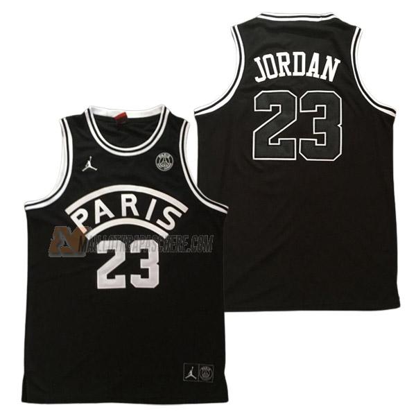 maillot michael jordan psg de 23 homme noir 23210c19