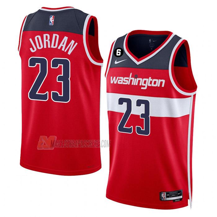 maillot michael jordan washington wizards de 23 homme rouge icon edition 2023