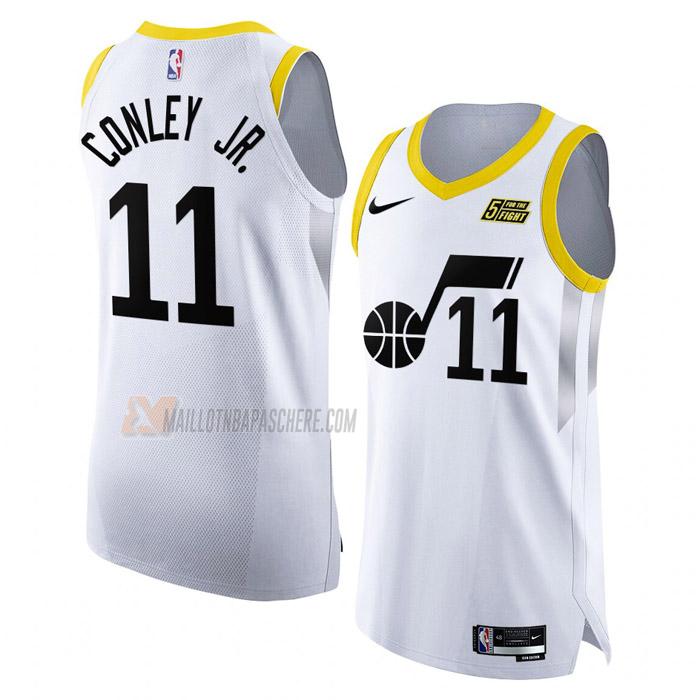 maillot mike conley jr utah jazz de 11 homme blanc association edition 2023