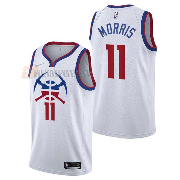 maillot monte morris denver nuggets de 11 homme blanc earned edition 2021