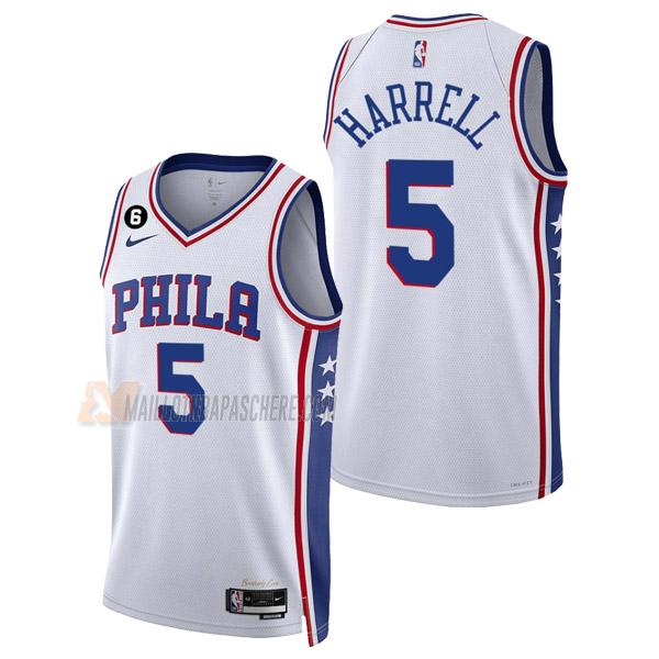 maillot montrezl harrell philadelphia 76ers de 5 homme blanc association edition 2023