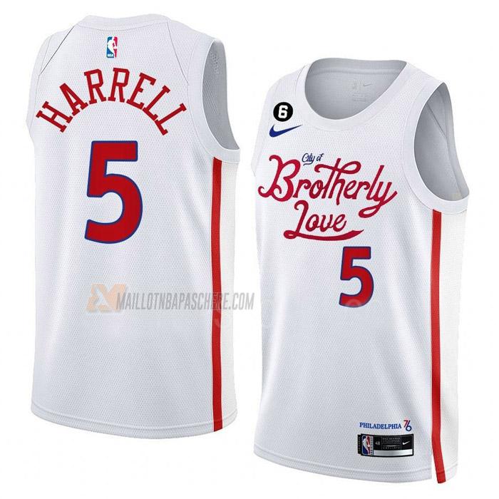 maillot montrezl harrell philadelphia 76ers de 5 homme blanc city edition 2023