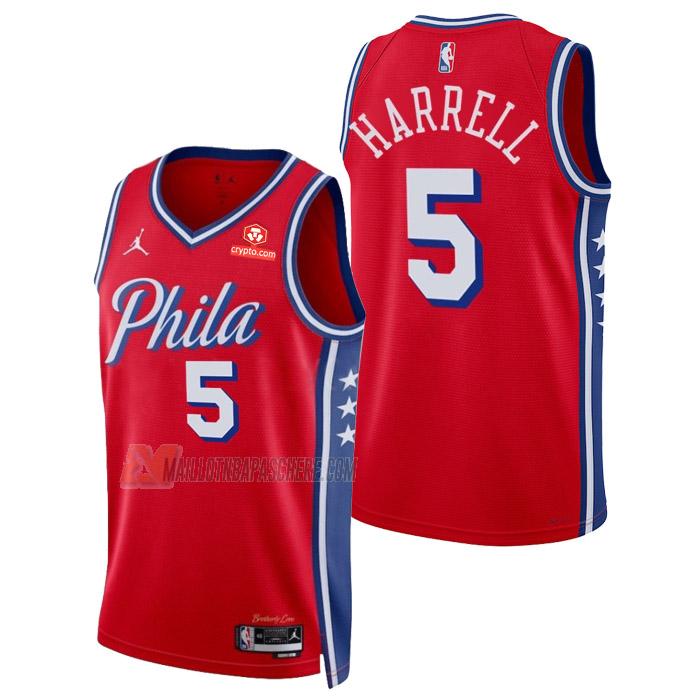 maillot montrezl harrell philadelphia 76ers de 5 homme rouge statement edition 2023