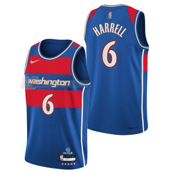 maillot montrezl harrell washington wizards de 6 homme bleu city edition 2022