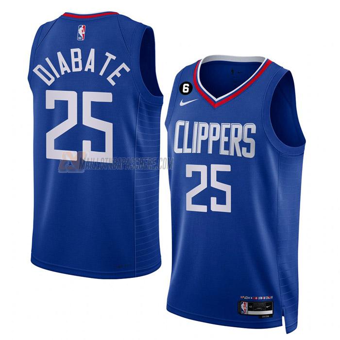 maillot moussa diabate los angeles clippers de 25 homme bleu icon edition 2023