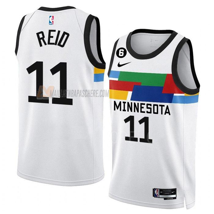 maillot naz reid minnesota timberwolves de 11 homme blanc city edition 2023