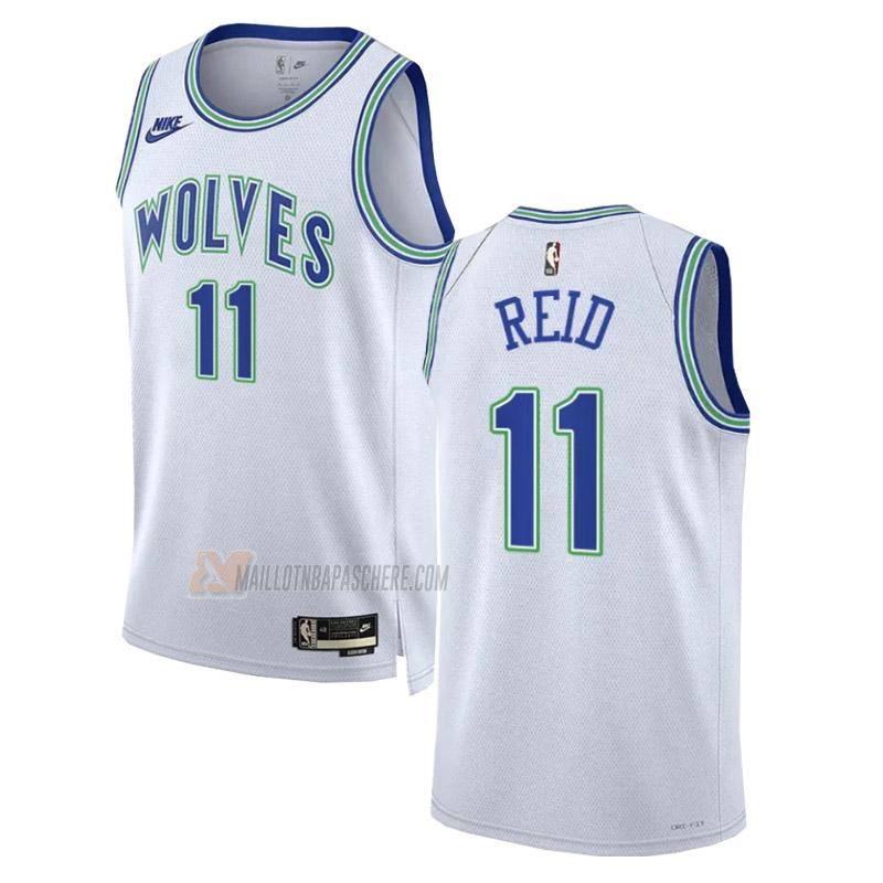 maillot naz reid minnesota timberwolves de 11 homme blanc classic edition 2023-24