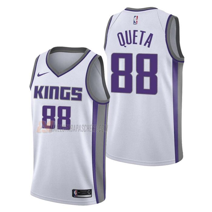 maillot neemias queta sacramento kings de 88 homme blanc association edition 2023