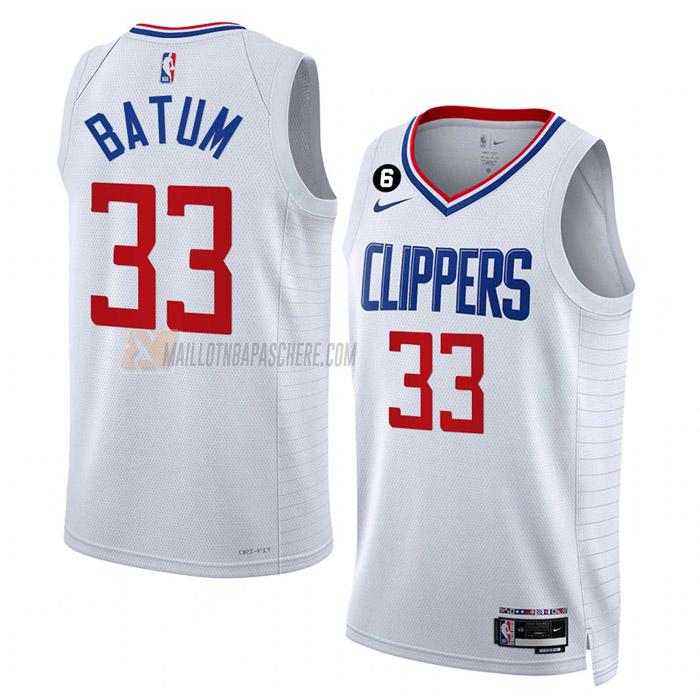 maillot nicolas batum los angeles clippers de 33 homme blanc association edition 2023