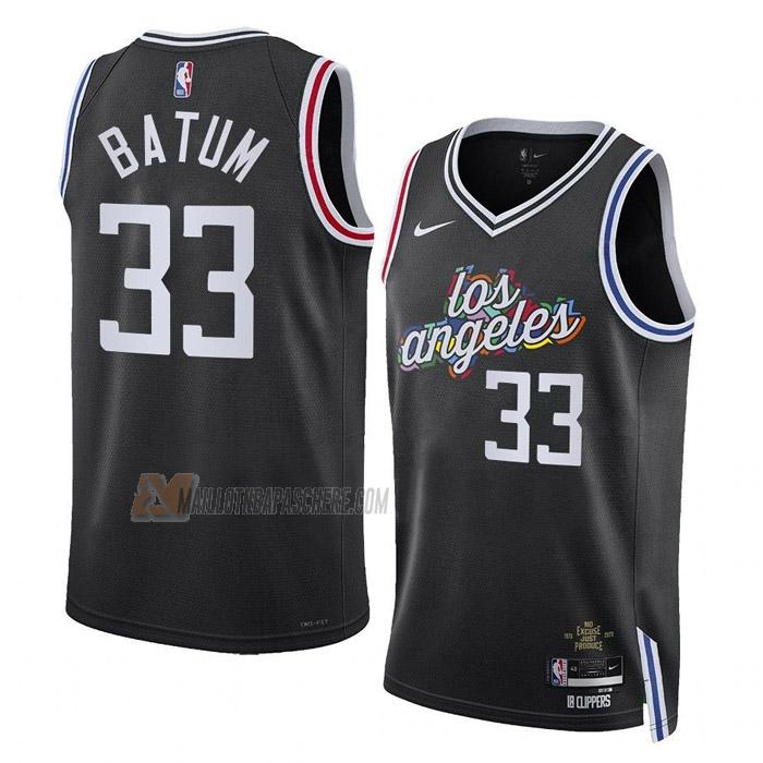 maillot nicolas batum los angeles clippers de 33 homme noir city edition 2023