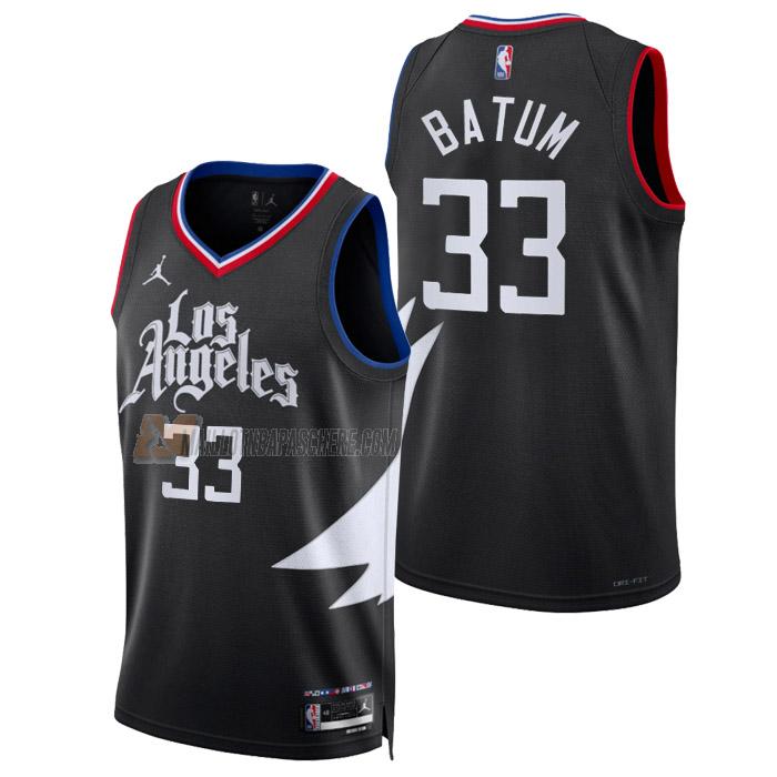 maillot nicolas batum los angeles clippers de 33 homme noir statement edition 2023